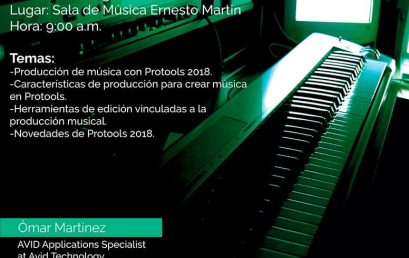 Conversatorio: Música en 2018 con Pro Tools