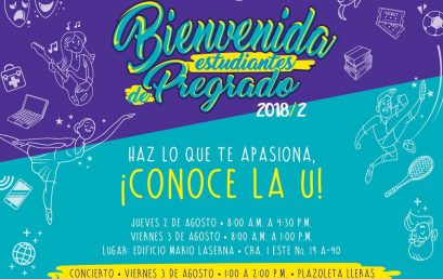 Bienvenida estudiantes de pregrado