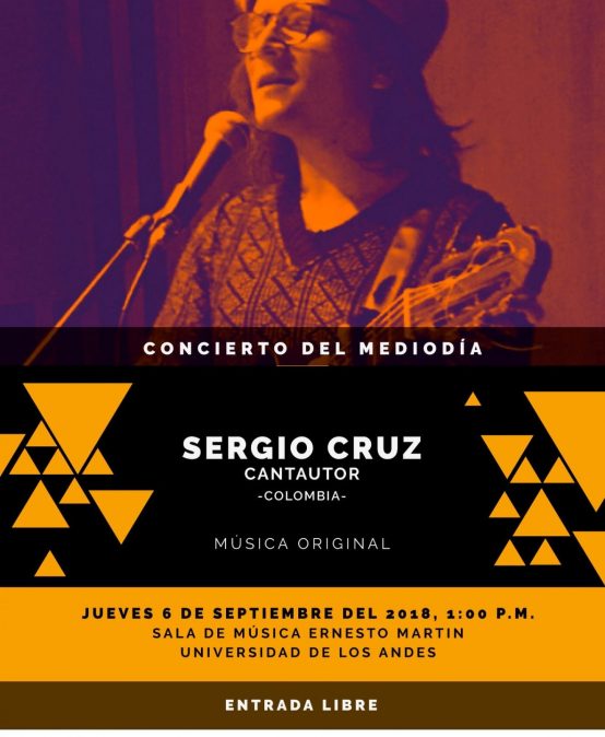 Concierto del mediodía: Sergio Cruz, cantautor (Colombia)
