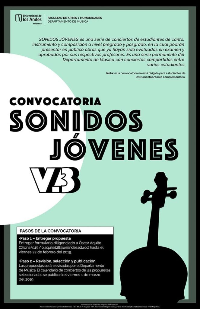 Es una serie de conciertos de estudiantes de canto, instrumento y composición de pregrado y maestría.