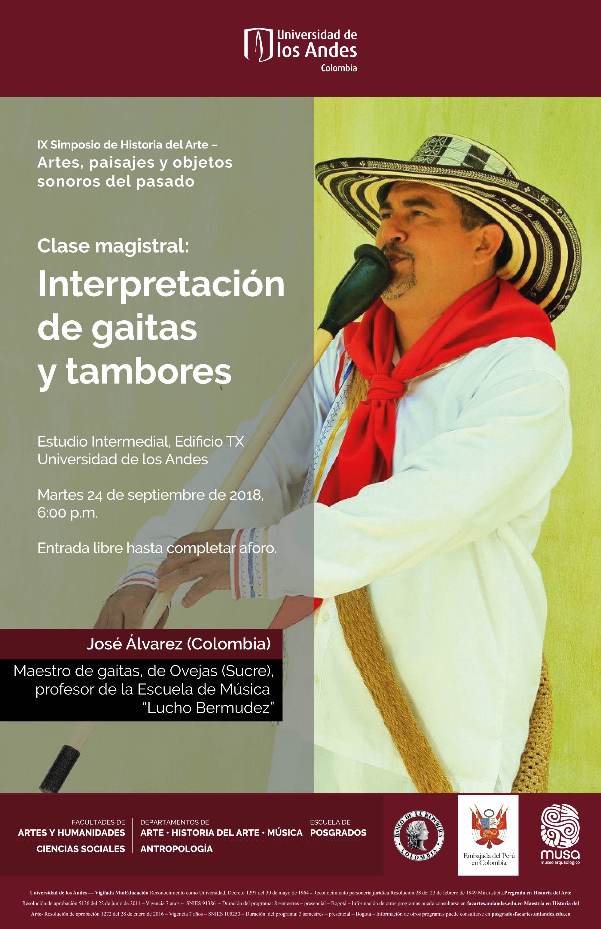 Clase magistral: Interpretación de gaitas y tambores