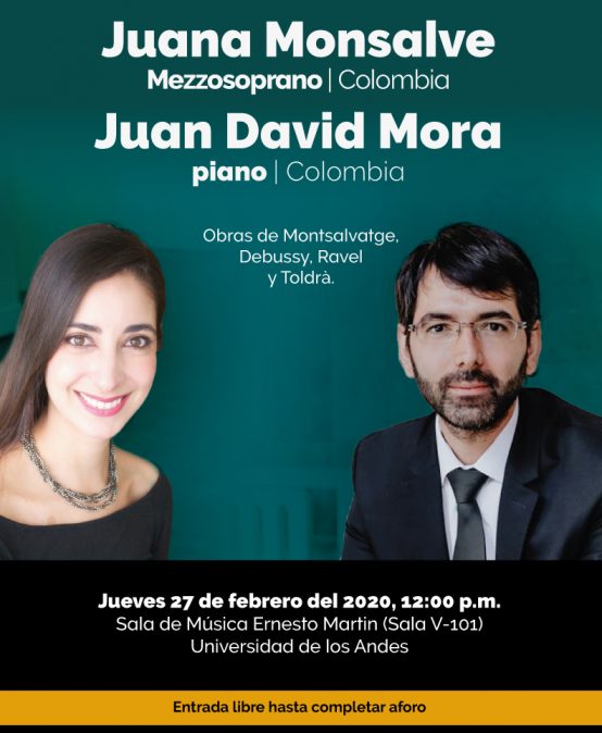 Concierto del mediodía: Juana Monsalve, mezzosoprano