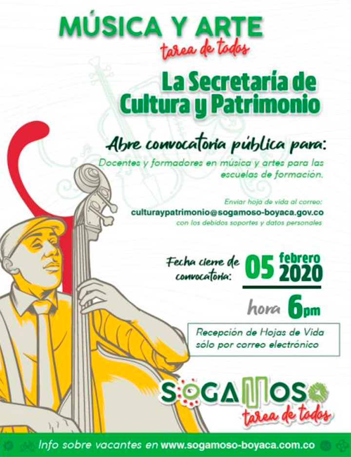 Fecha de cierre de convocatoria: 5 de febrero de 2020