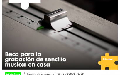Beca: Grabación de un tema o sencillo desde casa