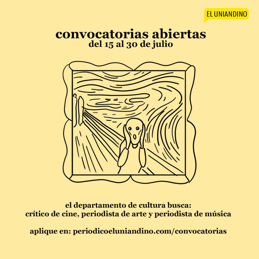 El departamento de cultura busca crítico de cine, periodista de arte y periodista de música.