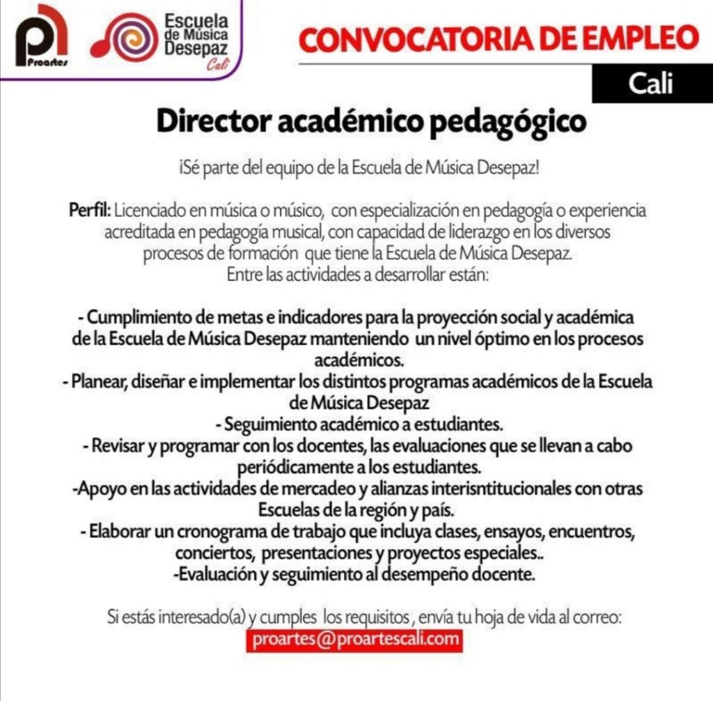 Convocatoria abierta hasta el 8 de enero de 2021.