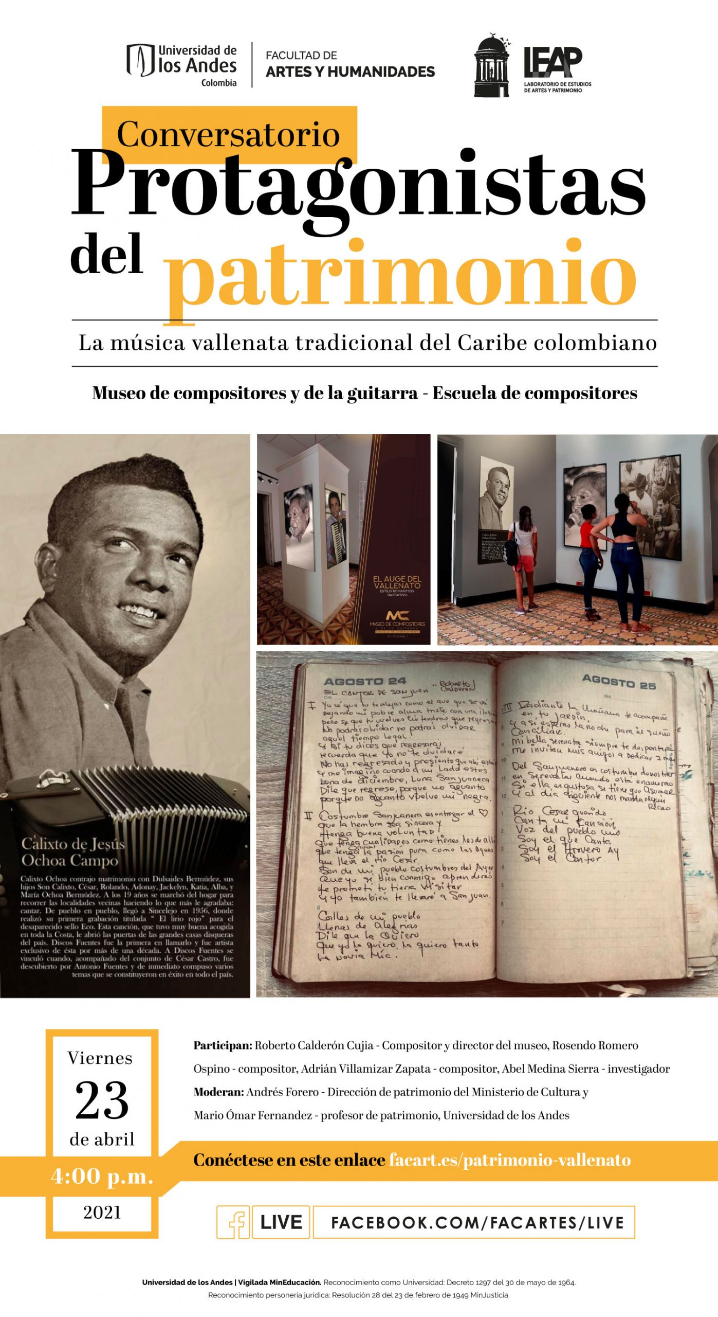 Protagonistas del patrimonio: La música vallenata tradicional del Caribe colombiano