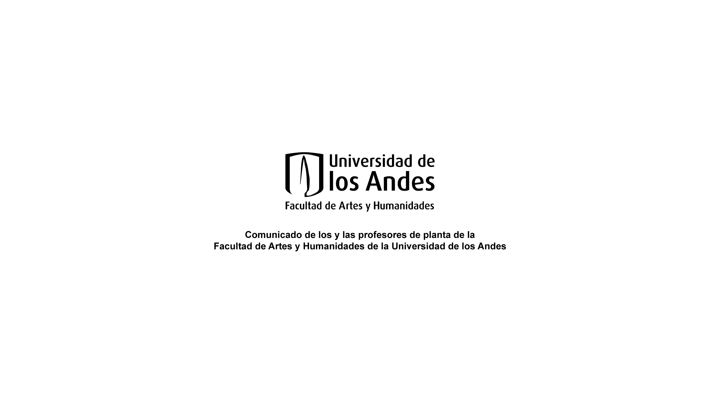 Comunicado de los y las profesores de planta de la Facultad de Artes y Humanidades