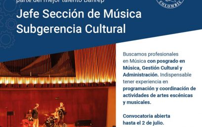 Analista en la Sección de Música – Banco de la República