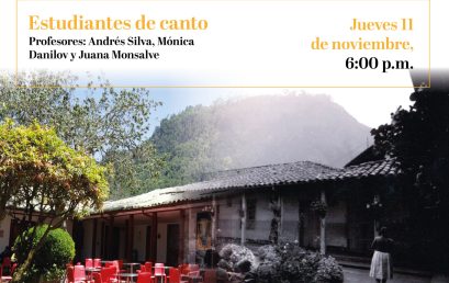 ¡Uniandes a la FUGA! Estudiantes de canto