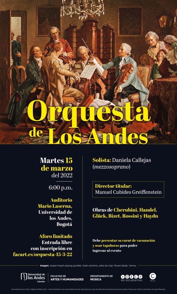 Entrada libre con inscripción previa en el Auditorio Mario Laserna el miércoles 15 de marzo a las 6:00 p.m.