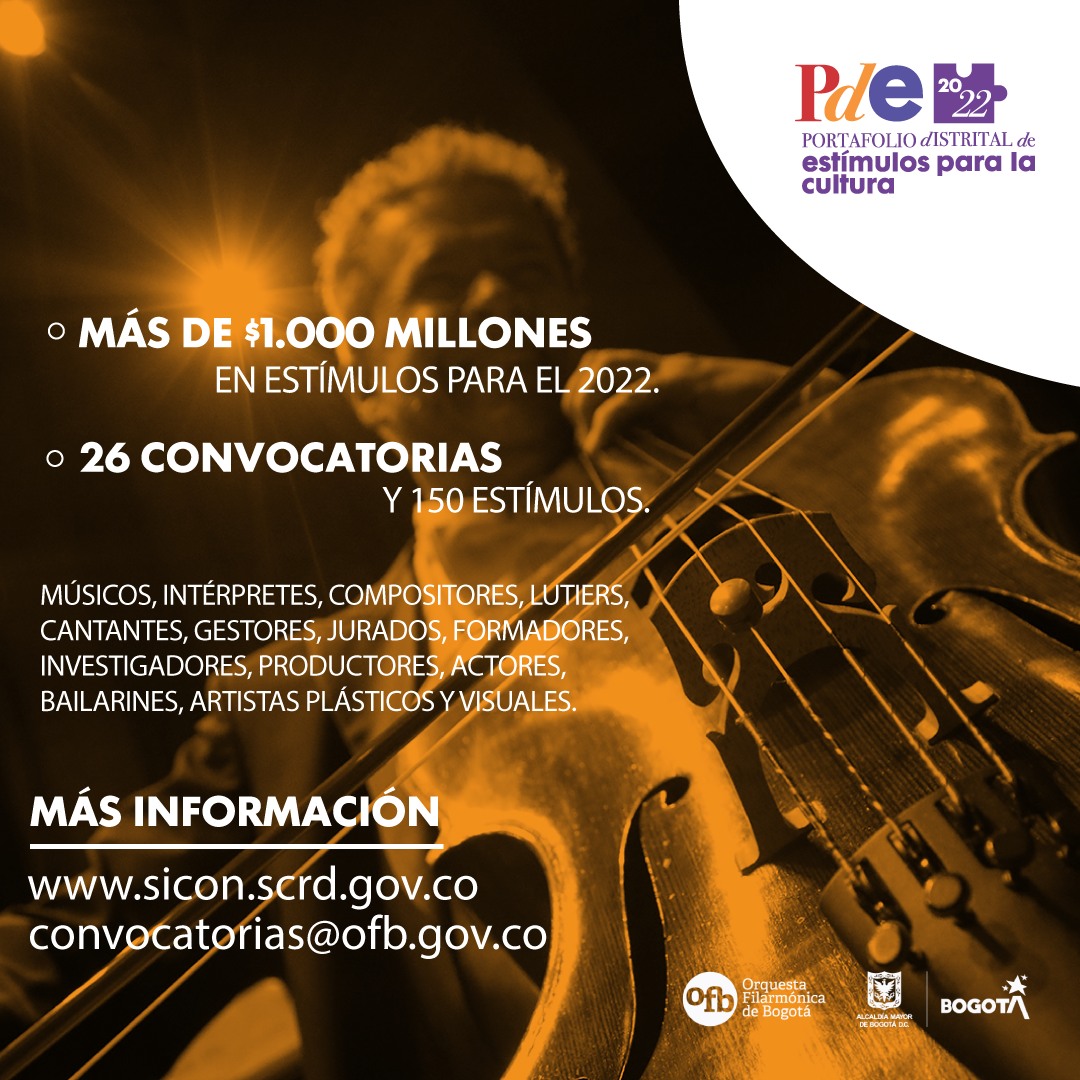 Convocatorias: Orquesta Filarmónica de Bogotá – 2022