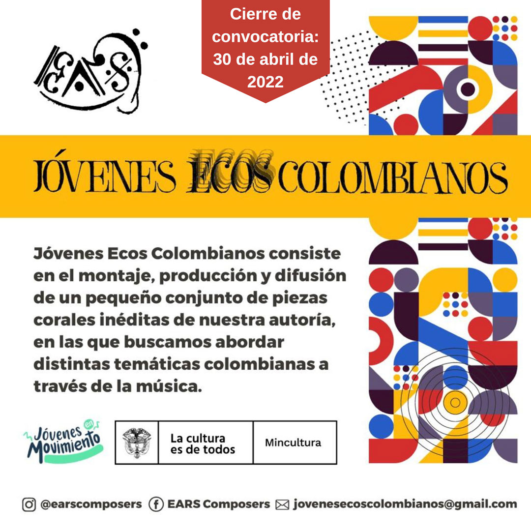 Convocatoria: Jóvenes Ecos Colombianos 2022 Convocatoria: Jóvenes Ecos Colombianos 2022