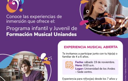 Experiencia musical del Programa Infantil y Juvenil de Formación Musical