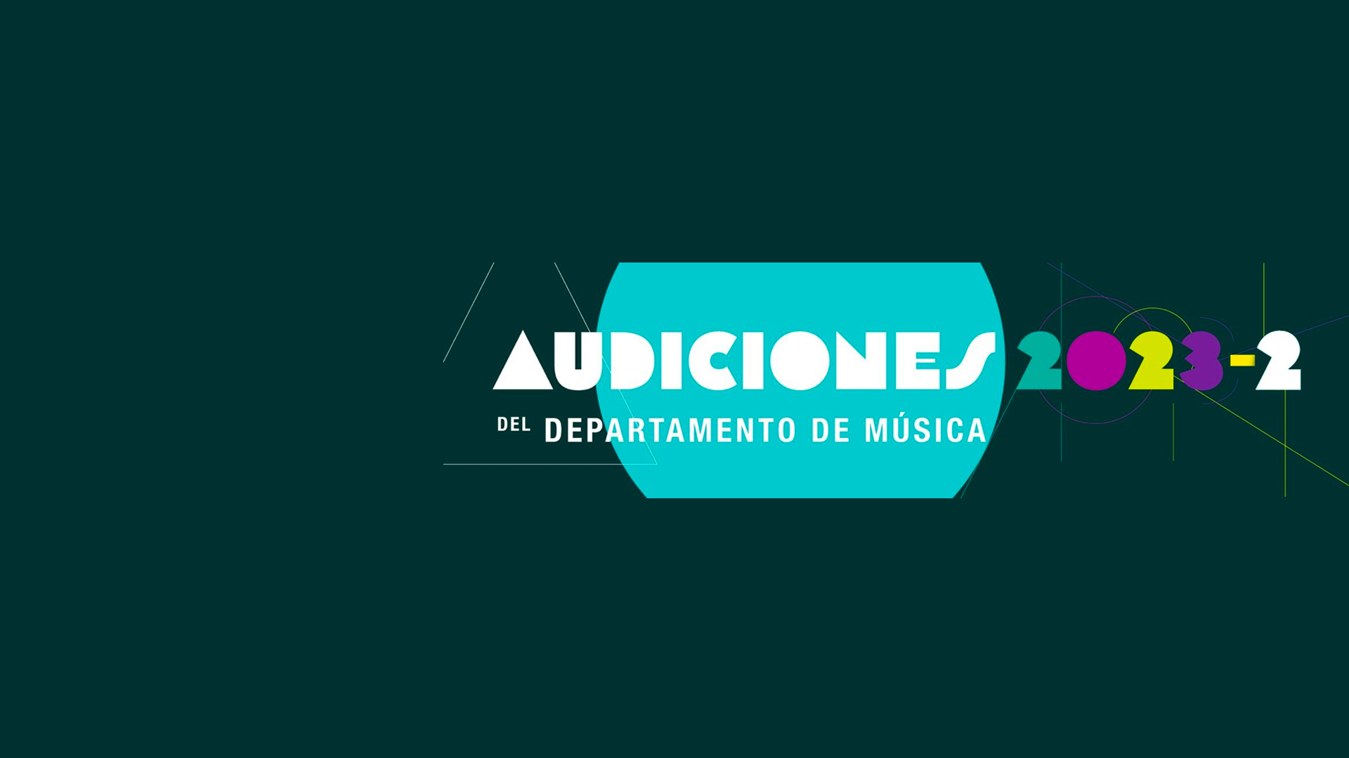 Audiciones Departamento de Música en 2023-2