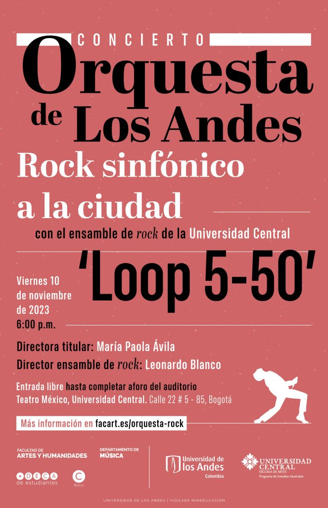 Viernes 10 de noviembre de 2023 a las 7:00 p.m. en el Teatro México, Universidad Central