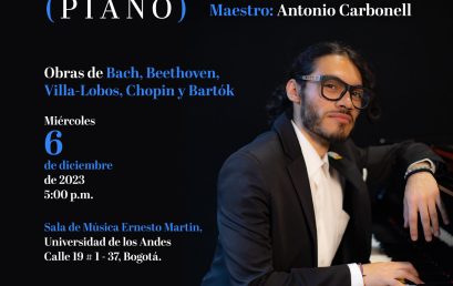 Recital de mitad de carrera: Alejandro Ríos (piano)