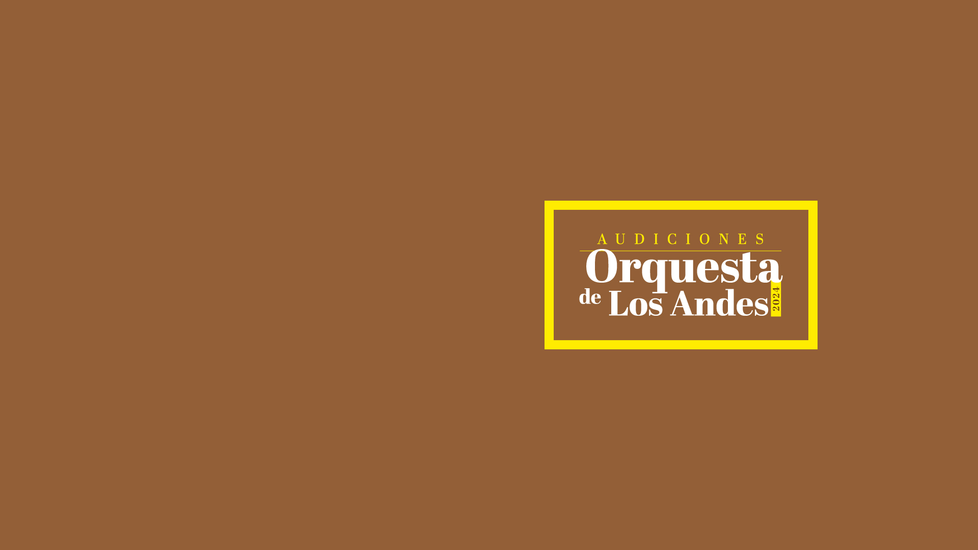 Audiciones: solistas en 2024-1