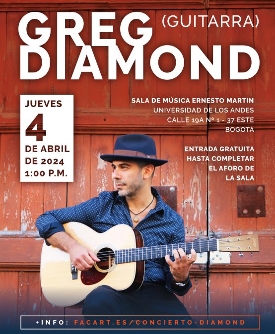 Concierto del mediodía: Greg Diamond (guitarra)