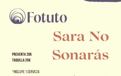 Sara no Sonarás y Fotuto en ‘El Garaje de la Roma’
