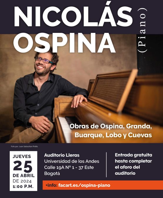 Concierto del mediodía: Nicolás Ospina (piano)