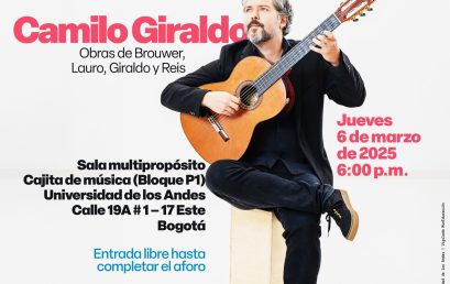 Concierto de la Tarde: Iguaque (El origen) por Camilo Giraldo (guitarra)