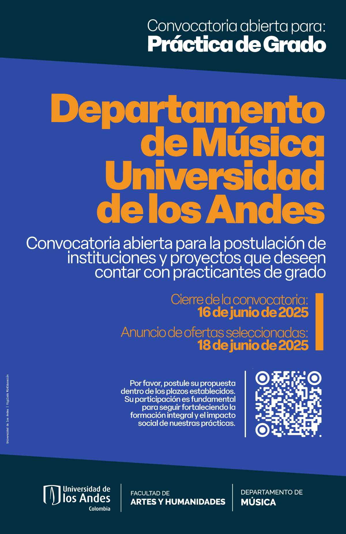 Práctica de Grado del Departamento de música Universidad de los Andes