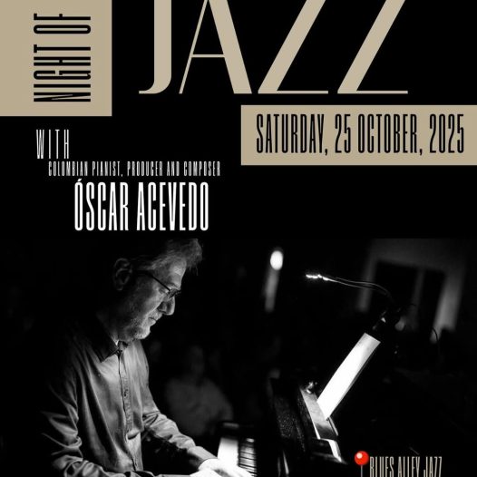 Óscar Acevedo se presenta en el Blues Alley Jazz en Washington D.C, próximo sábado 25 de octubre de 2025 a las 7:00 p.m.
