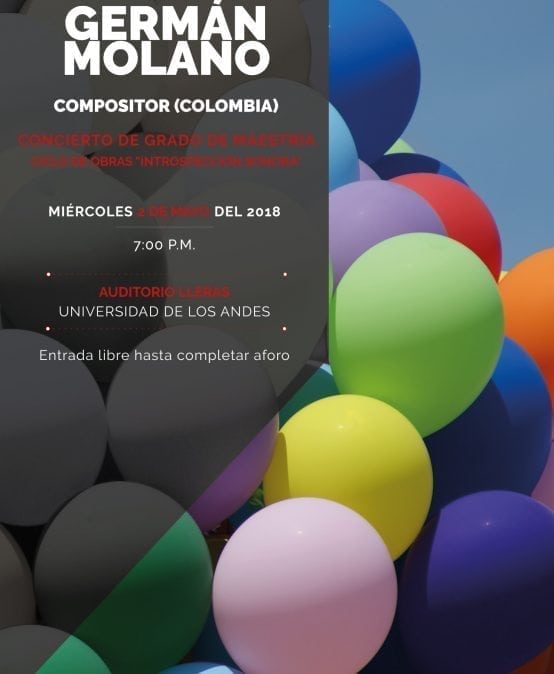 Concierto de grado de Germán Molano – Maestría en Música