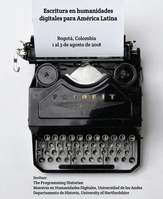 Convocatoria para taller de Escritura en Humanidades Digitales para América Latina