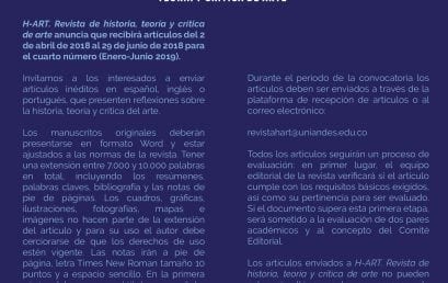 Convocatoria cuarto número HArt: tema libre