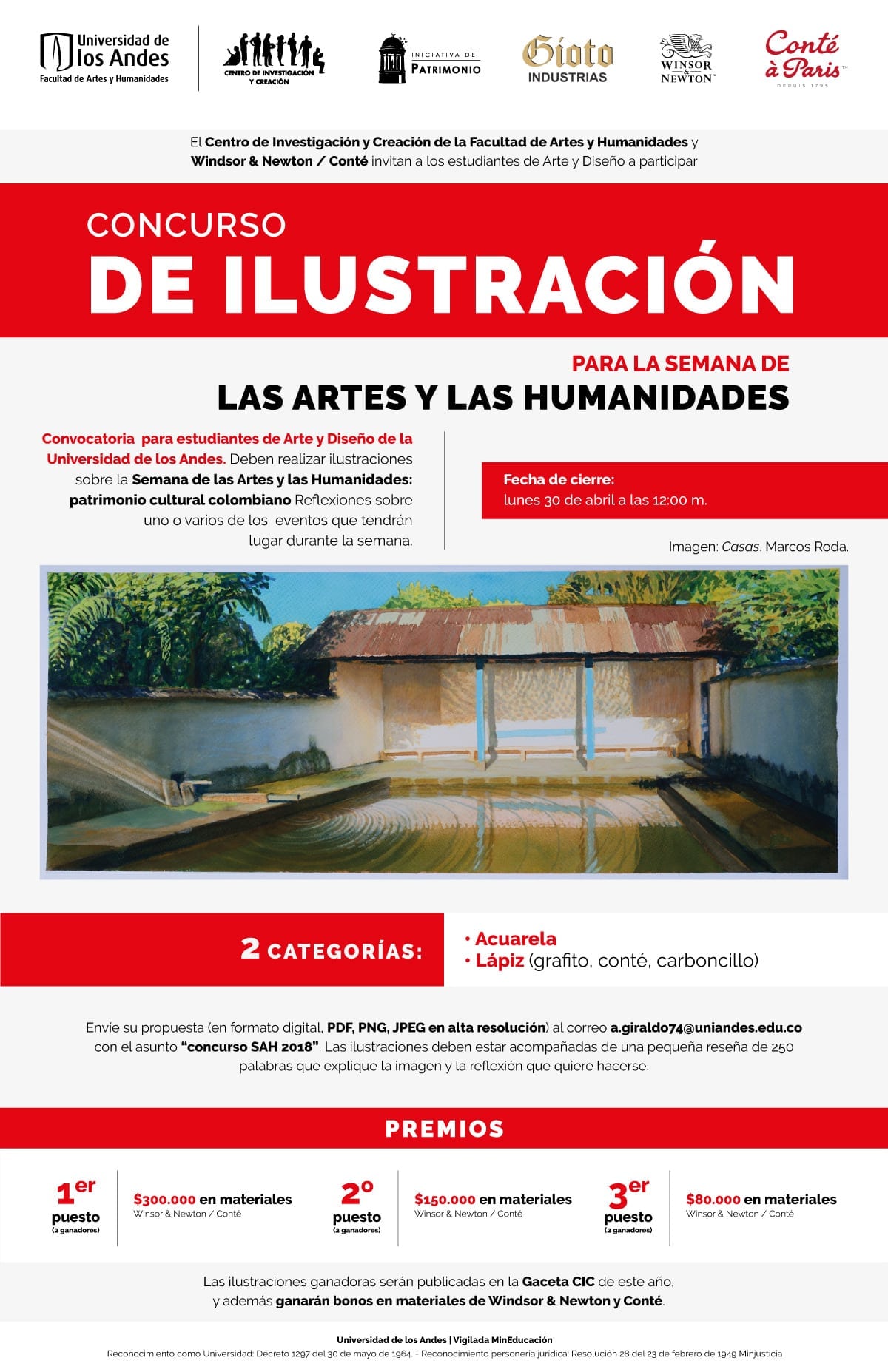 Concurso de ilustración: para la Semana de las Artes