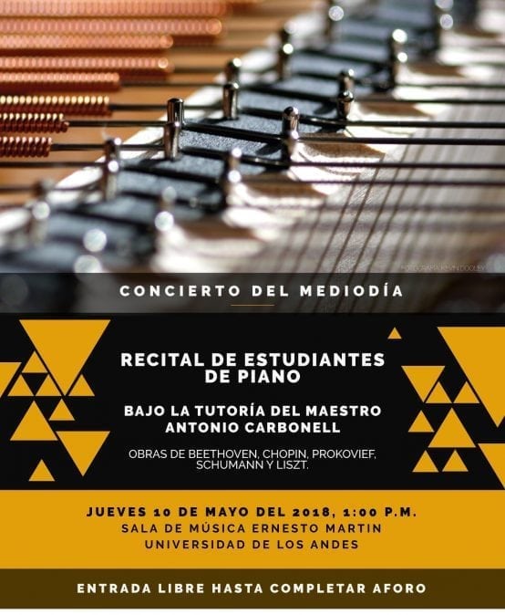 Franja concierto del mediodía: Recital de estudiantes de piano