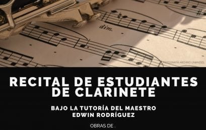 Recital de estudiantes de clarinete