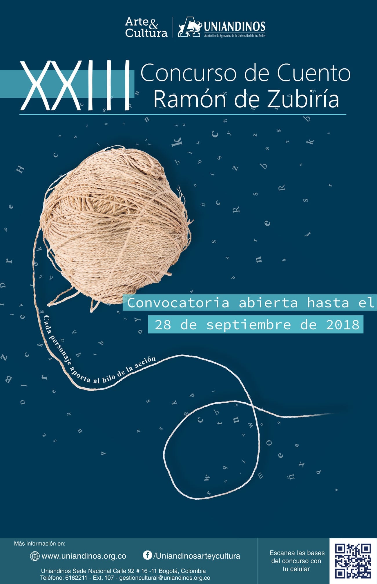 Convocatoria XXIII del Concurso de Cuento Ramón de Zubiría 2018