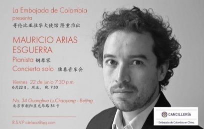 Concierto de Mauricio Arias en la Embajada de Colombia en China