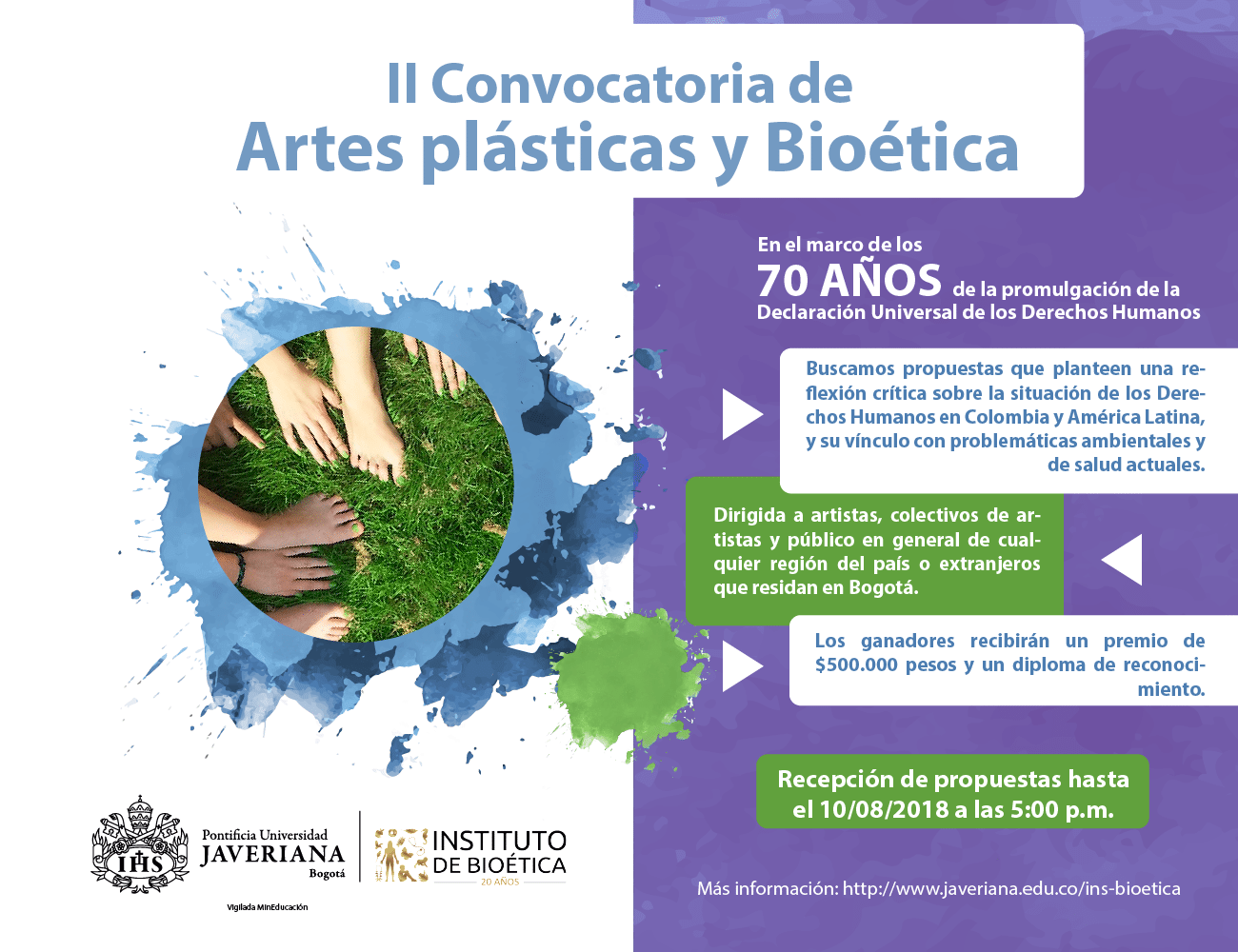El Instituto de Bioética de la Pontificia Universidad Javeriana invita a participar en esta convocatoria.