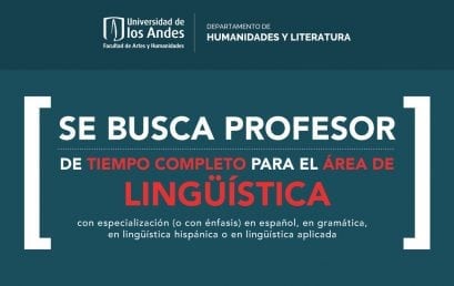 Convocatoria docente de tiempo completo para el Área de Lingüística
