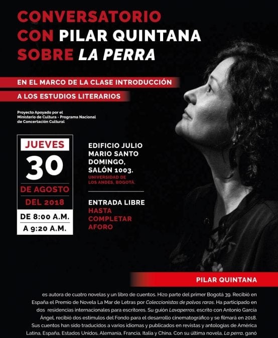 Conversatorio con Pilar Quintana sobre «La perra»