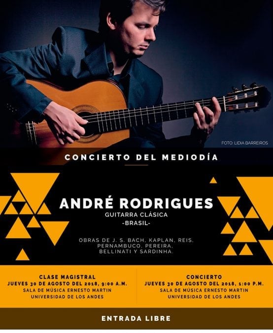 Concierto del mediodía: André Rodrigues, guitarra clásica (Brasil)