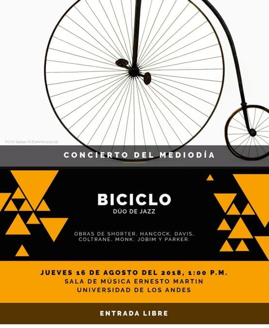 Concierto del mediodía: Biciclo, dúo de jazz