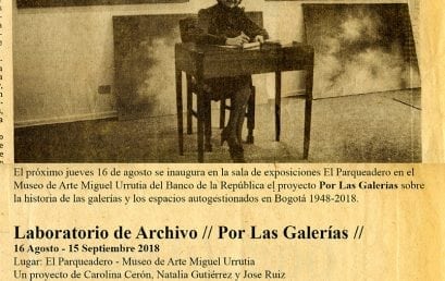 Charla de apertura del proyecto Por las galerías