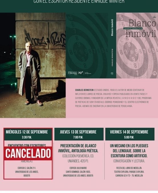 Charles Bernstein en Colombia