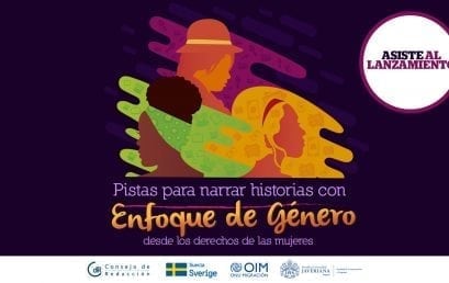lanzamiento de la guía digital «Pistas para narrar historias con enfoque de género»