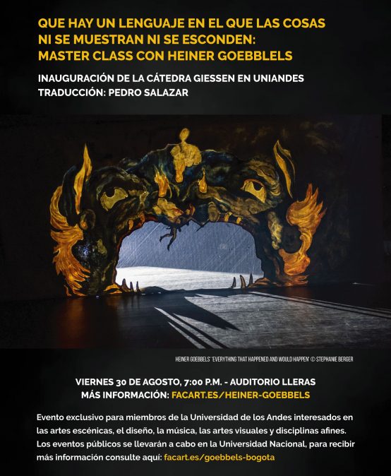 Master Class con Heiner Goebbels