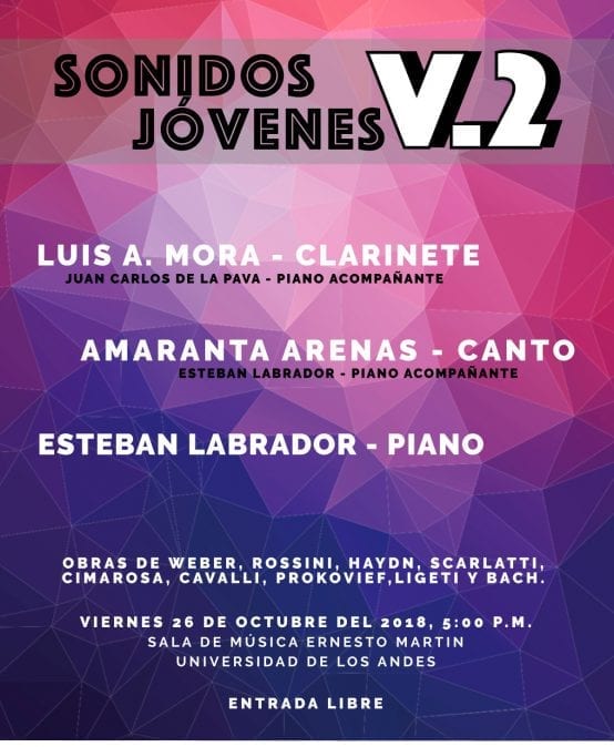 Primer concierto: Sonidos Jóvenes