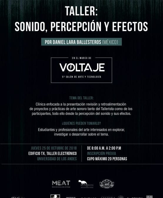 Taller sonido, percepción y efectos por Daniel Lara Ballesteros