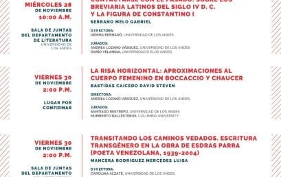 Sustentaciones de tesis de la Maestría en Literatura