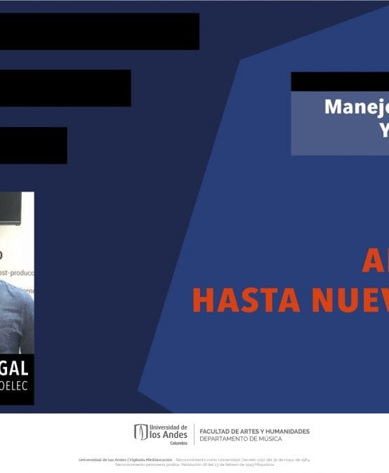 APLAZADO: Manejo de Izotope RX y Izotope Ozone, dictada por Camilo Madrigal