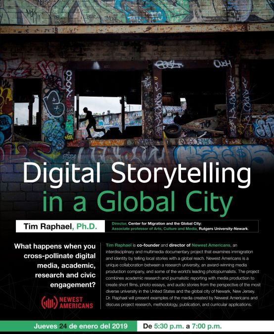 Charla inaugural 2019 – Digital Storytelling in a global city